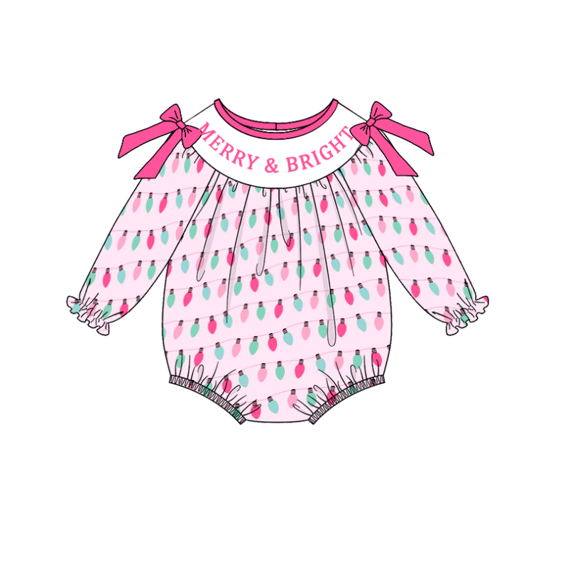 PREORDER Pink Merry & Bright Smocked Sets (Copy)