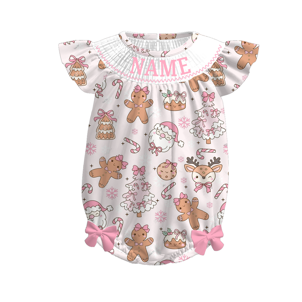 PREORDER Personalized Gingerbread Smocked Sets