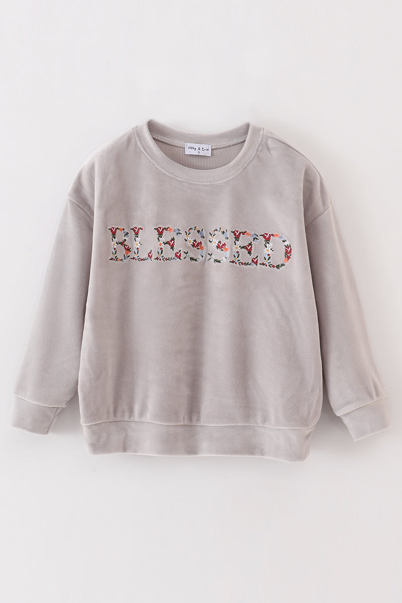 Blessed Velvet Sweatshirt