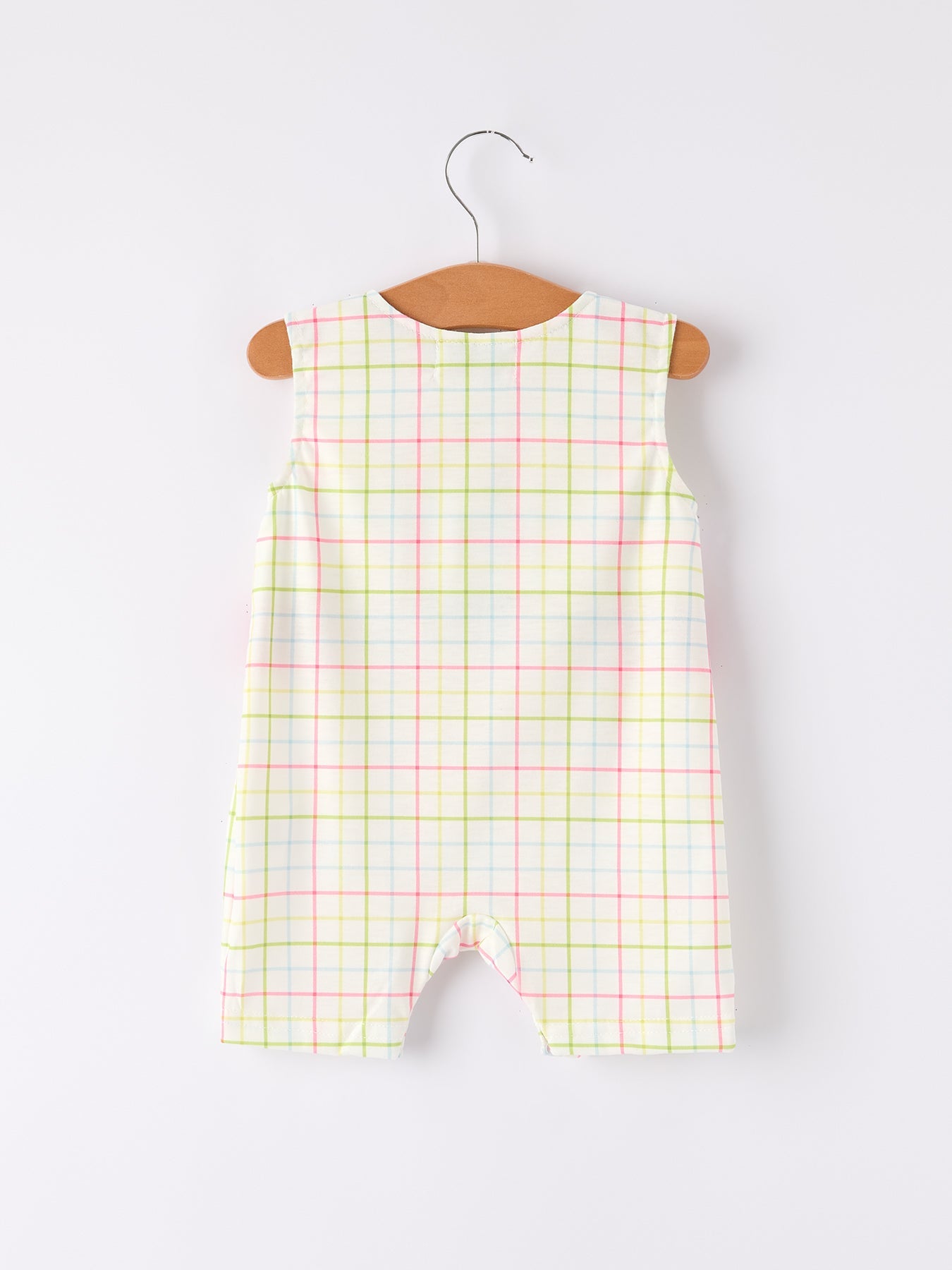 Back-To-School Smocking Embroidery Boys' Romper