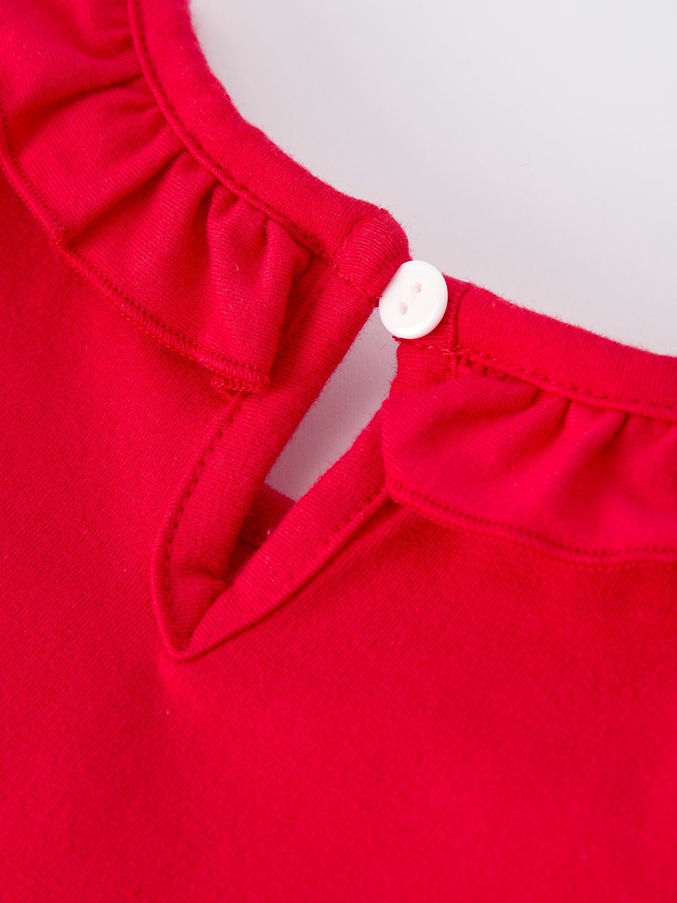 PREORDER: Christmas Smocked Embroidery Girls Dress with Pink Ribbon Ties