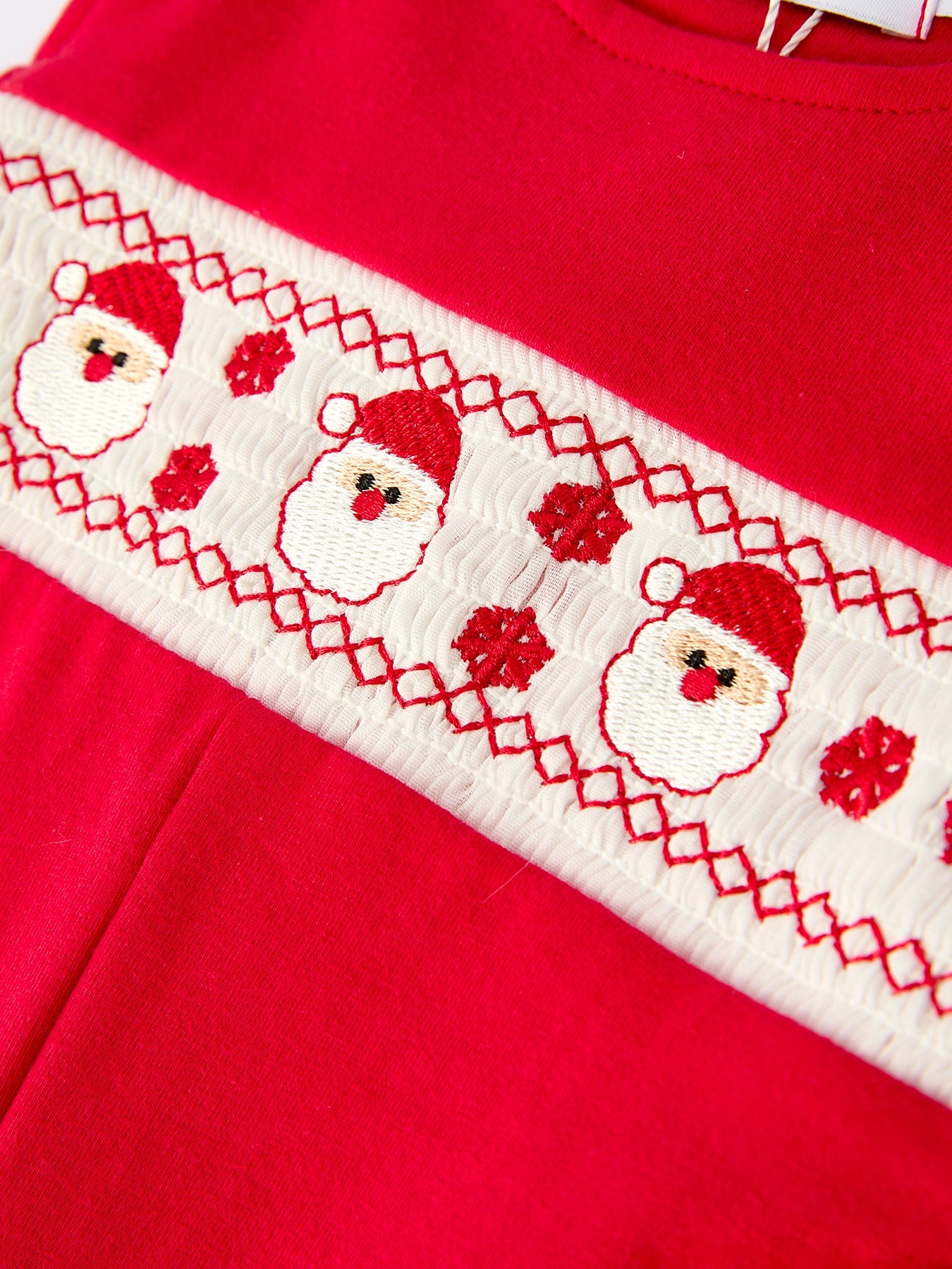 PREORDER Christmas Smocked Embroidery Baby Boys Romper