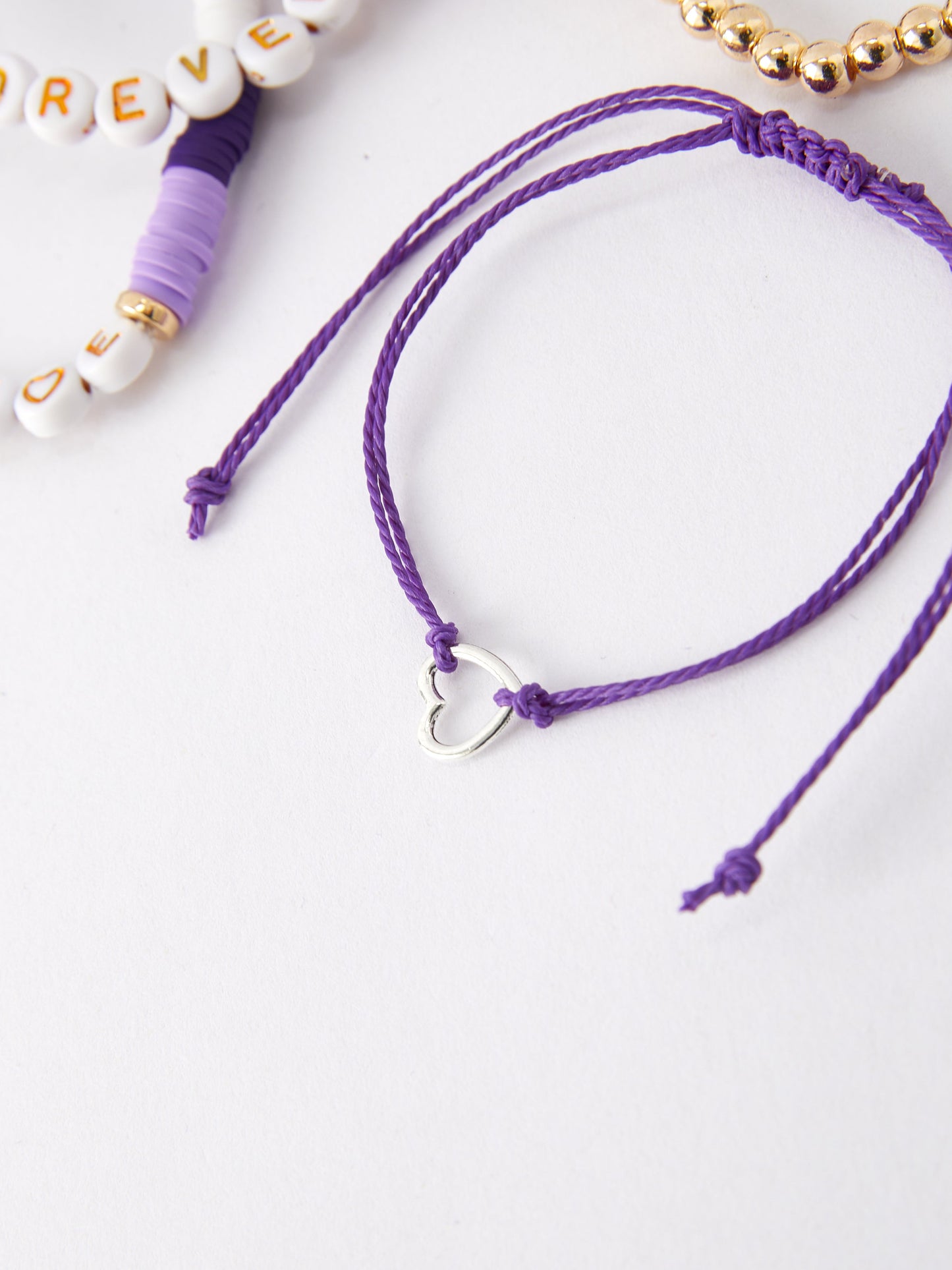 Taylor Friendship Bracelet Elastic Beaded Letter Bracelet