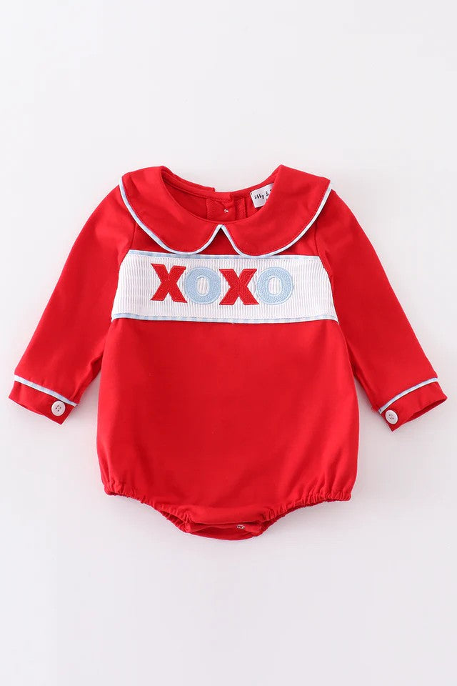 RTS Smocked Valentine's XOXO Bubble