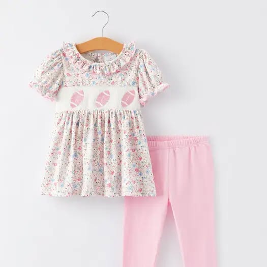 RTS Floral Smocked Football Sets