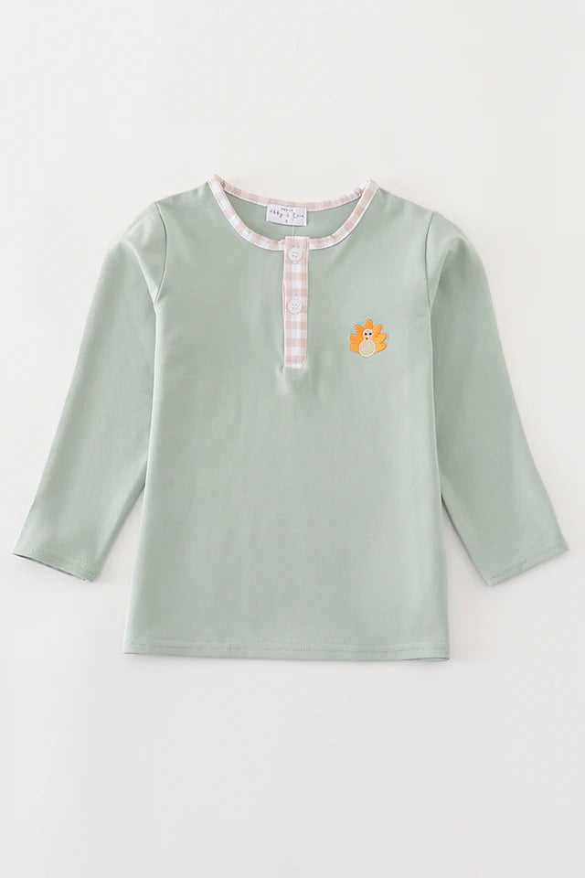Sage Long Sleeve Turkey Shirt