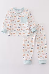 RTS Watercolor rainbow pjs