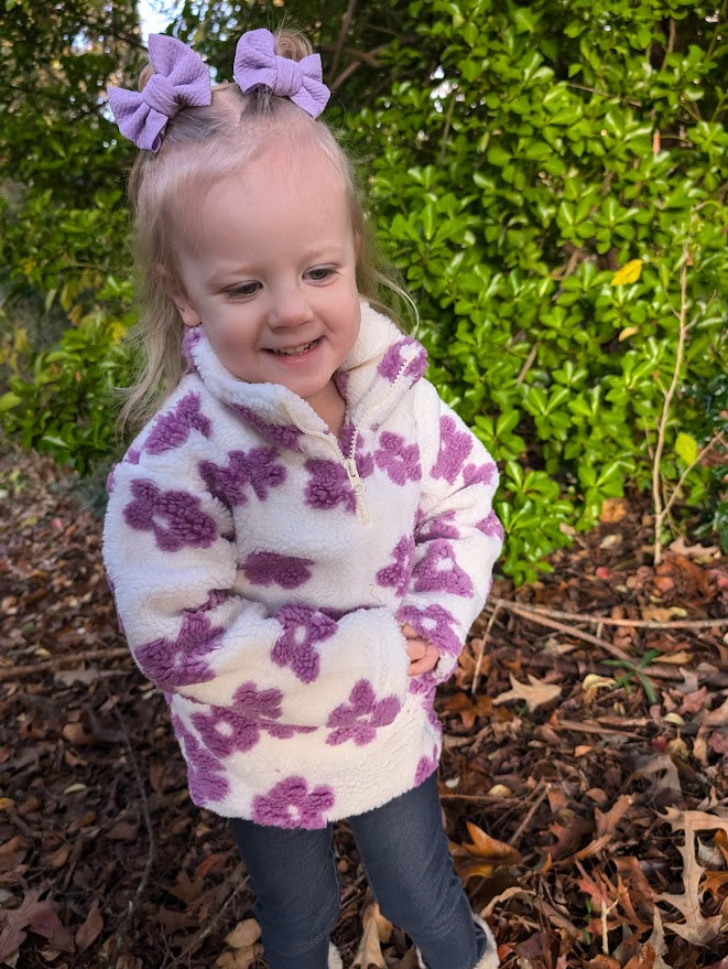 Flower Sherpa Jackets