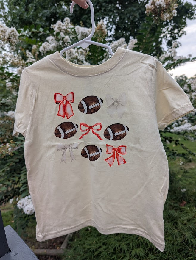 Coquette & Football Tee