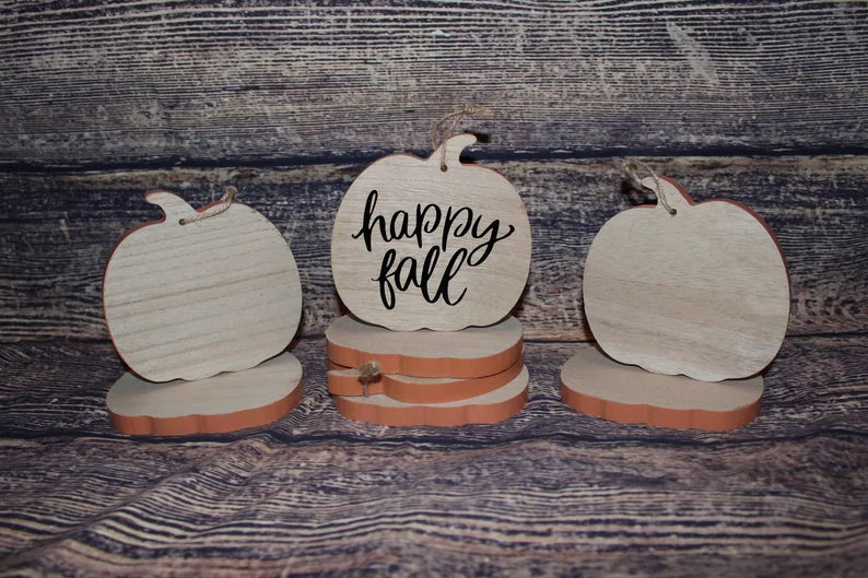 Blank Pumpkin wooden ornament; Pumpkin decor; Personalized pumpkin decor; wooden pumpkin; Halloween decoration; Personalized Halloween decor