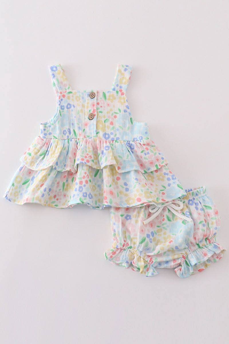 RTS Floral Bummie Set