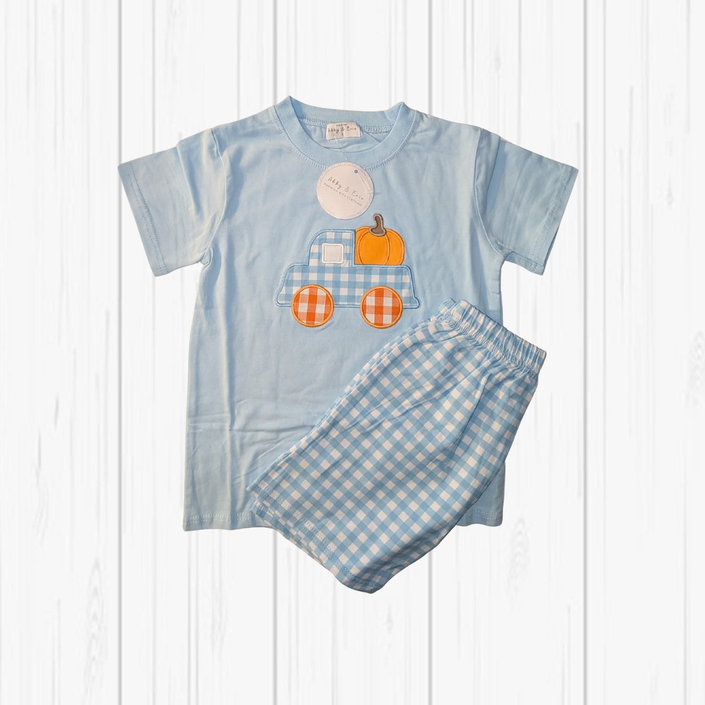 RTS Blue Pumpkin Shorts Set