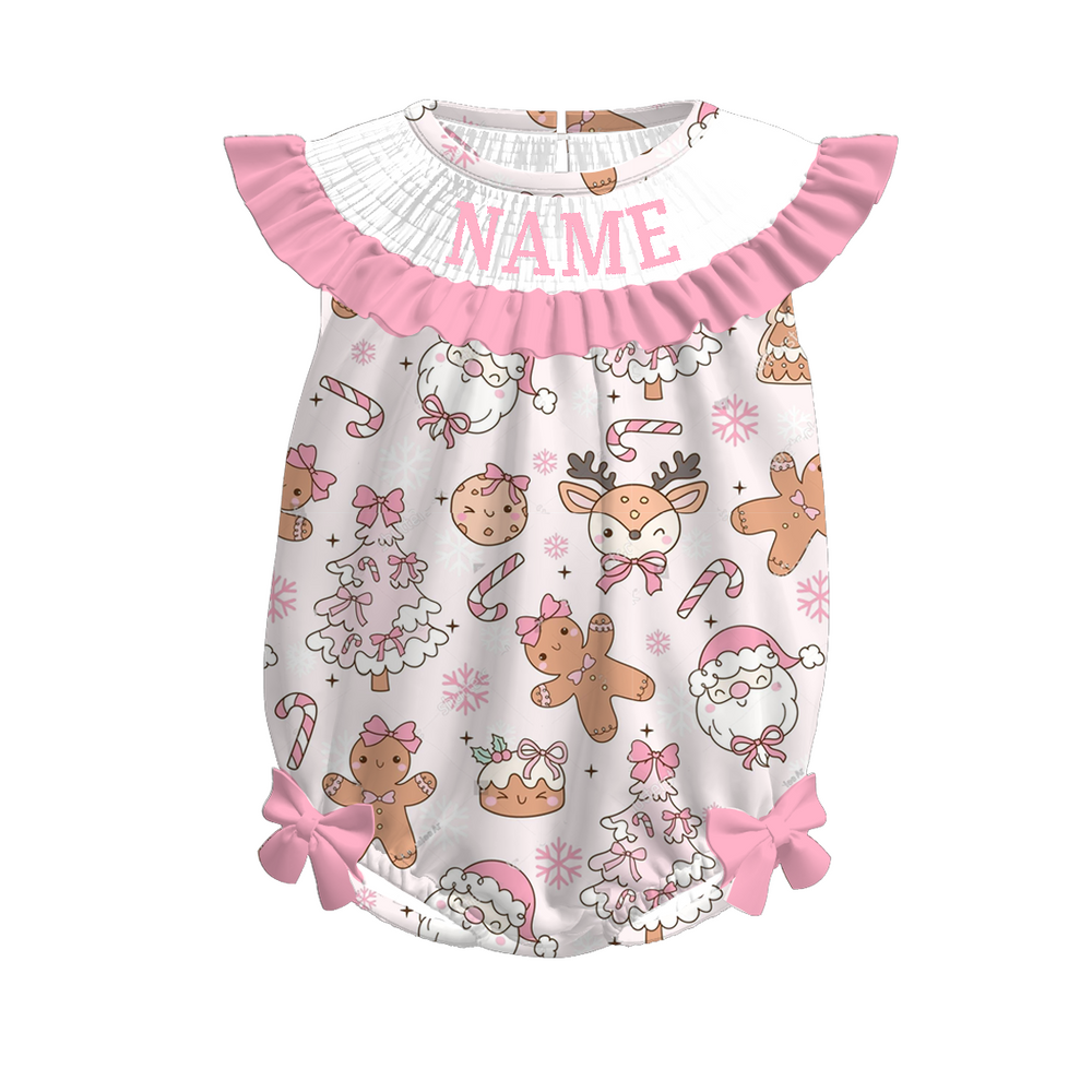 PREORDER Personalized Gingerbread Smocked Sets