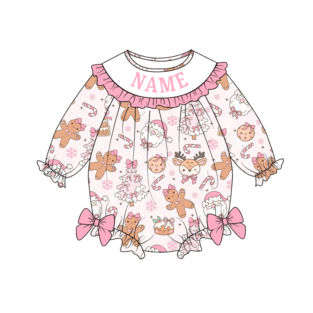 PREORDER Personalized Gingerbread Smocked Sets