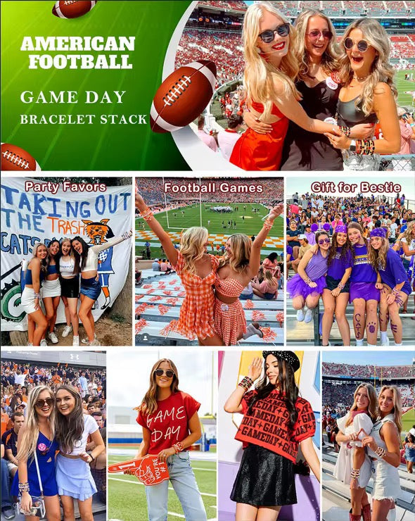 Game Day Wrist Stacks - Football