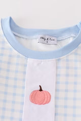 Blue Gingham Pumpkin Pants Set