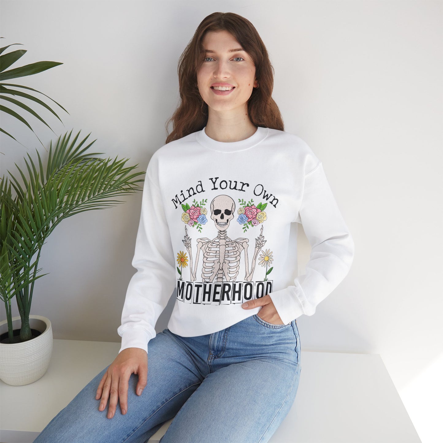 Mind Your Own Motherhood Sweatshirt | Unisex Heavy Blend Crewneck