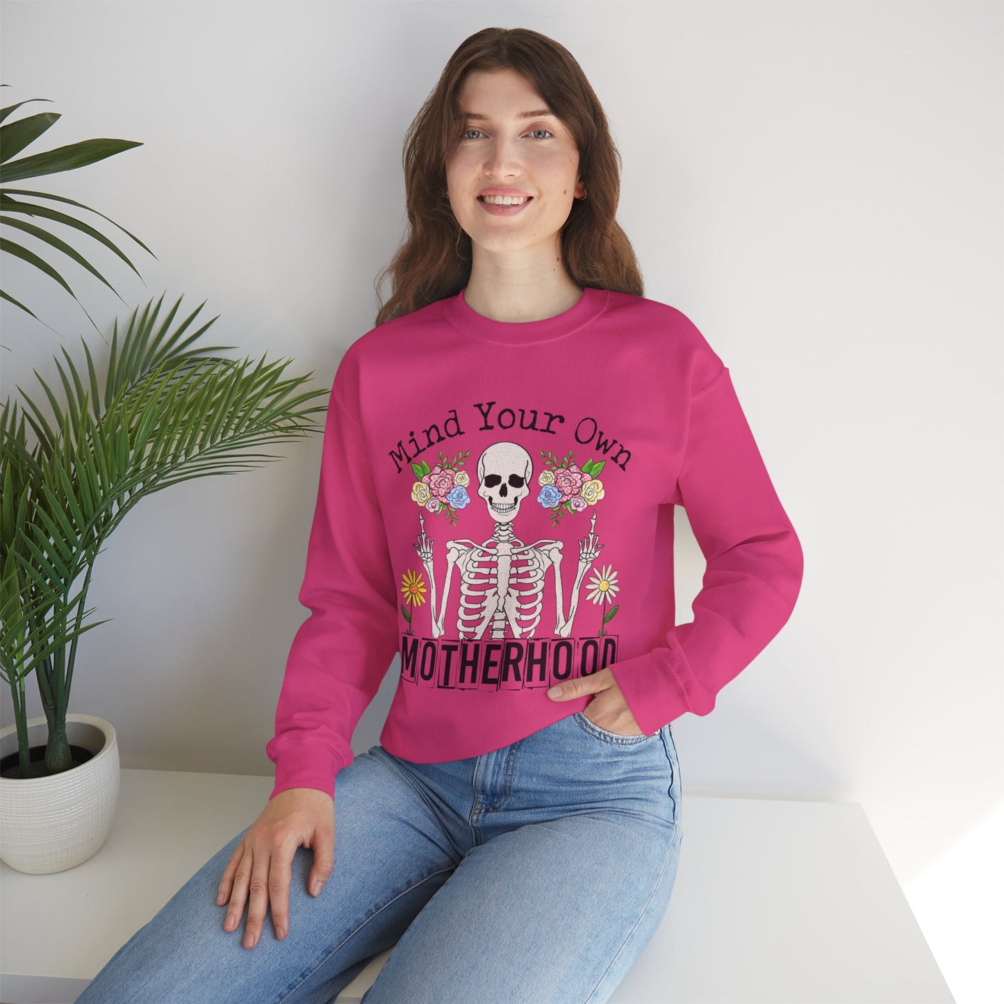 Mind Your Own Motherhood Sweatshirt | Unisex Heavy Blend Crewneck