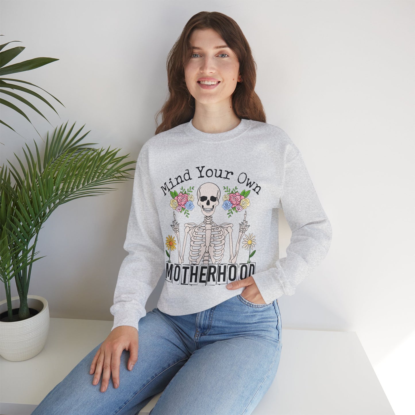 Mind Your Own Motherhood Sweatshirt | Unisex Heavy Blend Crewneck