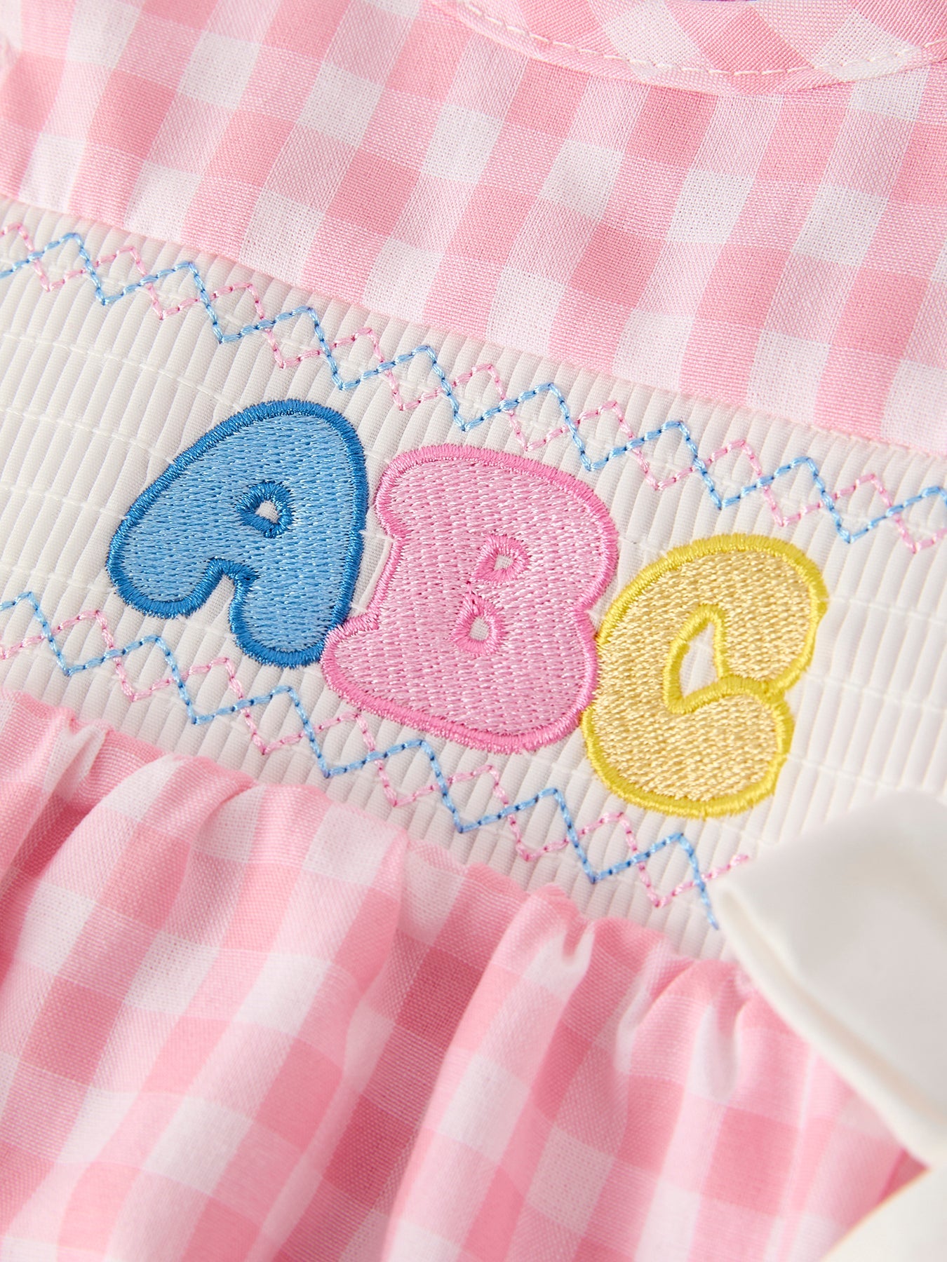 Back To School "ABC" Applique Girls Romper