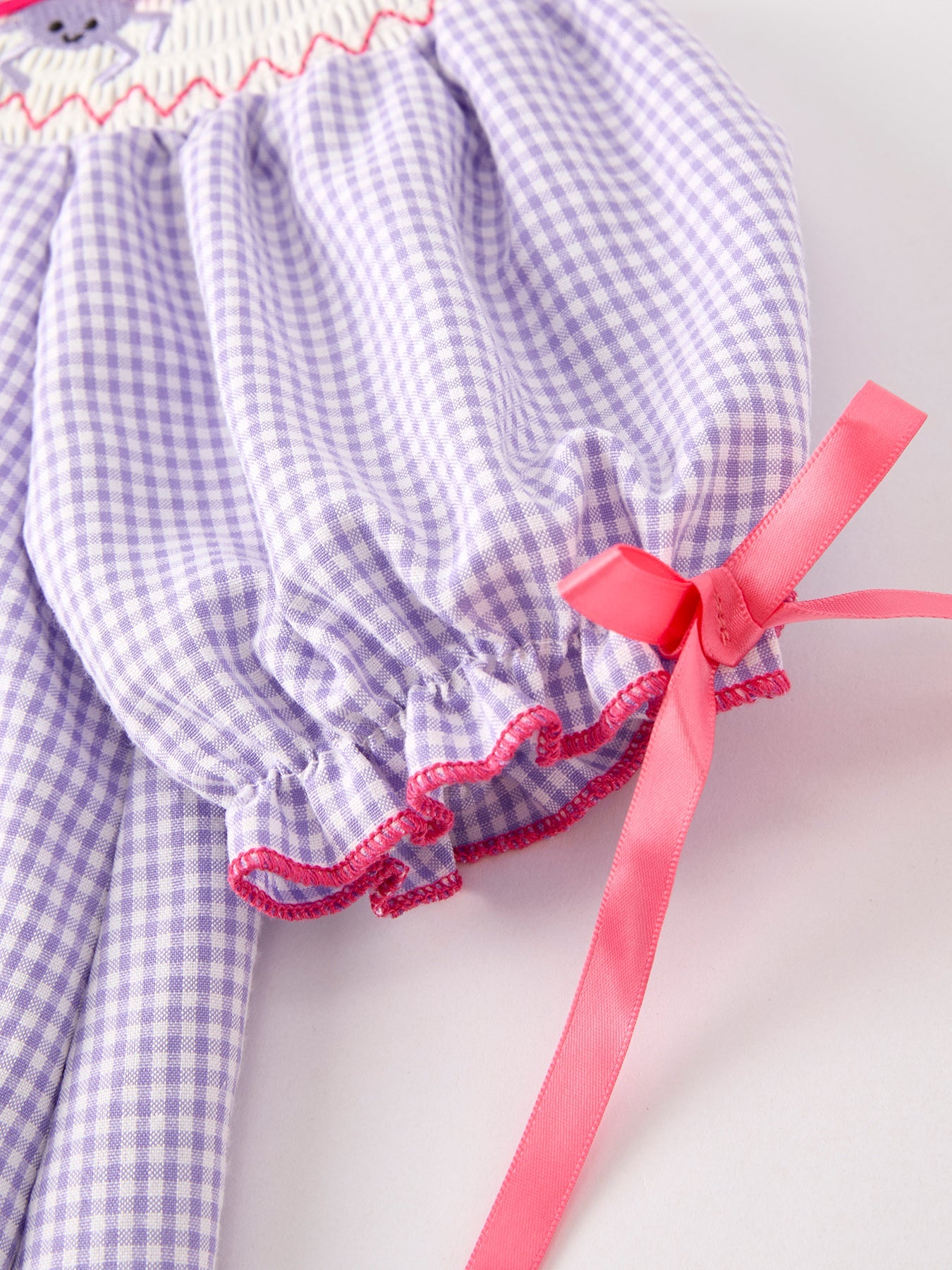 Autumn Spider Smock Embroidery Girls Dress