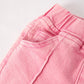 Pink Flared Elastic Jeans Denim pant
