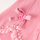 Pink Flared Elastic Jeans Denim pant