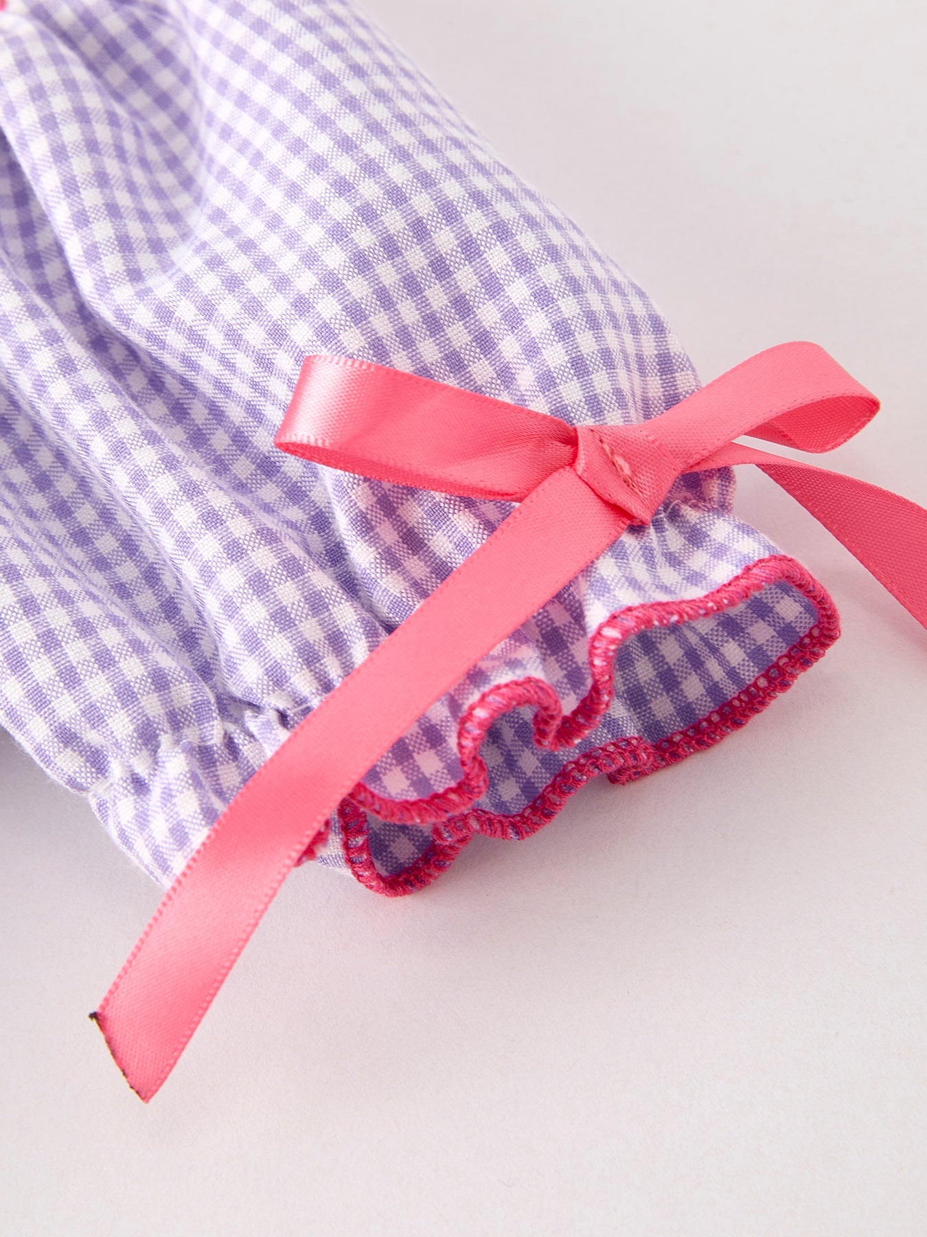 Halloween Spider Smock Embroidery Purple Girls Romper