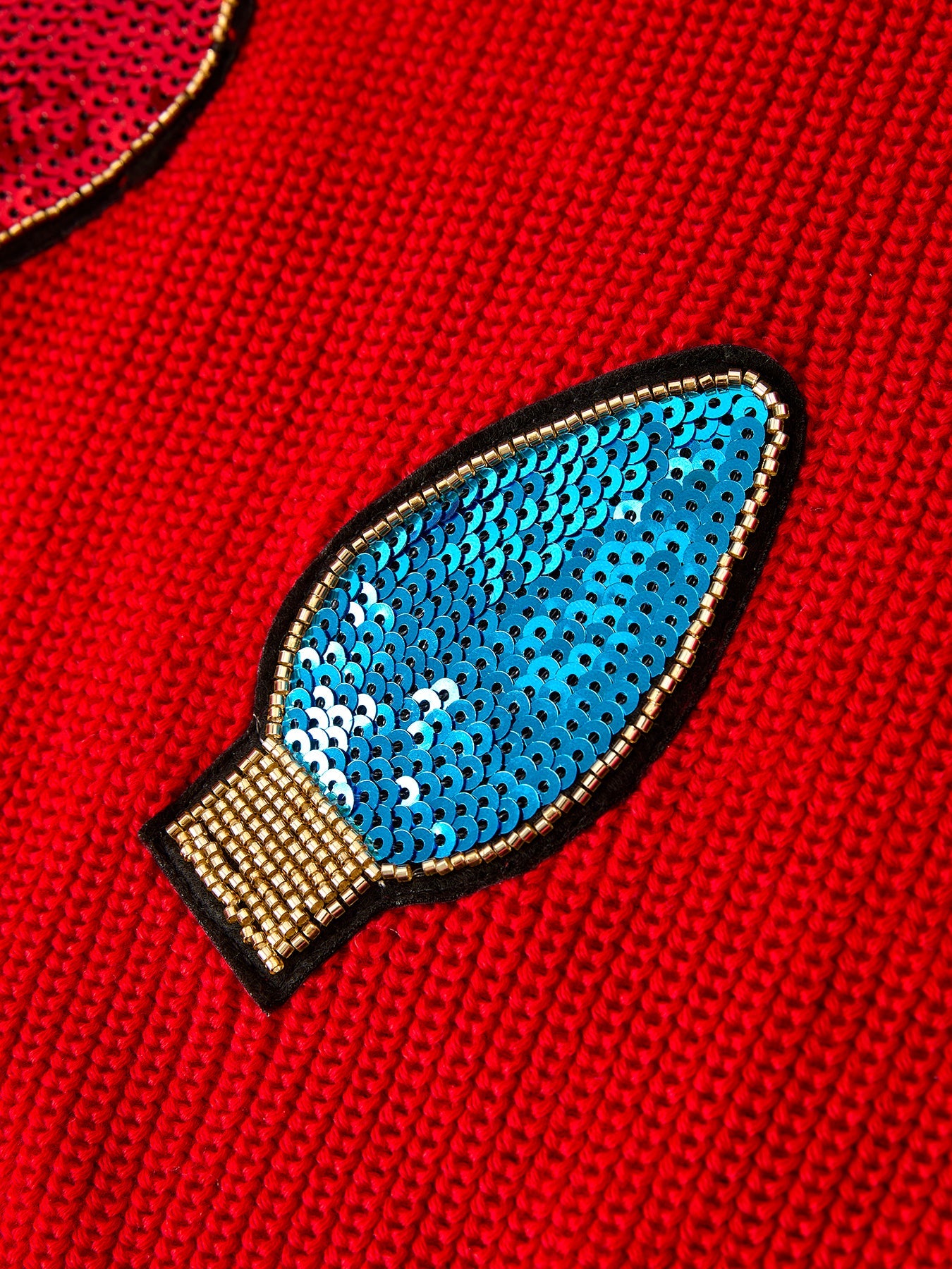 Winter Christmas Girls Sequins Pullover Sweater