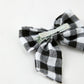Winter Christmas Plaid Bow Hair Clip