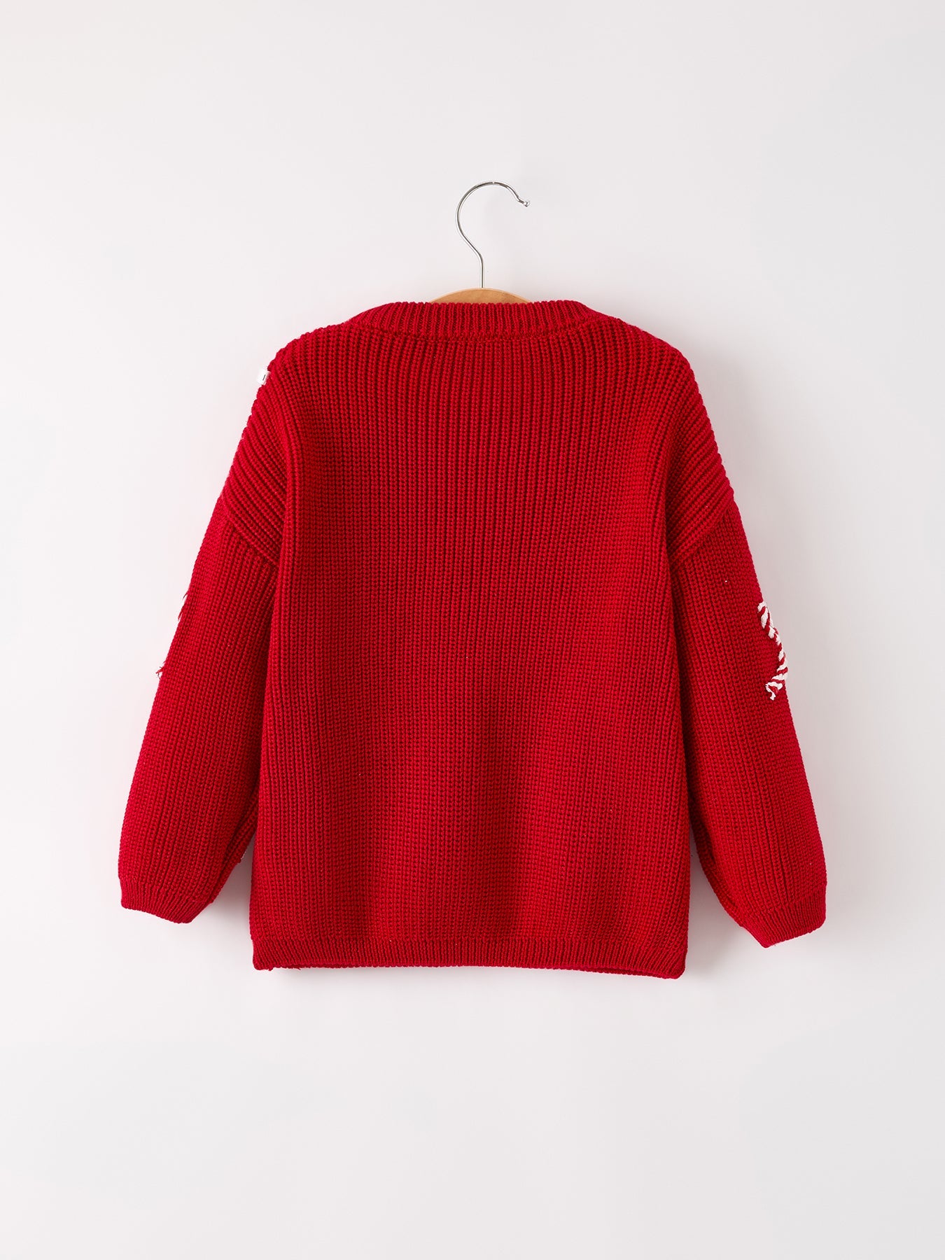 Mom and Me Winter Christmas Red "merry" Pullover Sweater