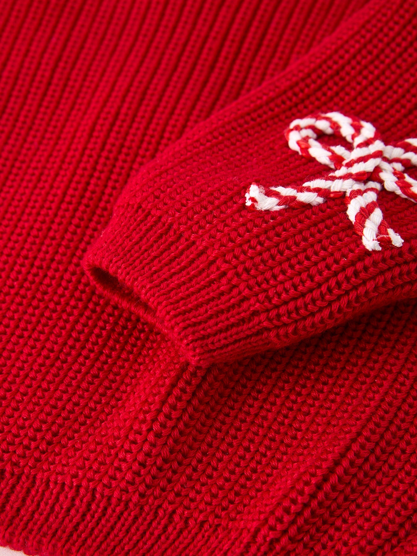 Mom and Me Winter Christmas Red "merry" Pullover Sweater