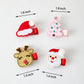Winter Christmas Girls Hair Clips 1.8 Inch