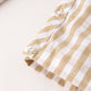 Fall Thanksgiving Apricot Plaid Chick Embroidery Smocking Baby Boys Romper
