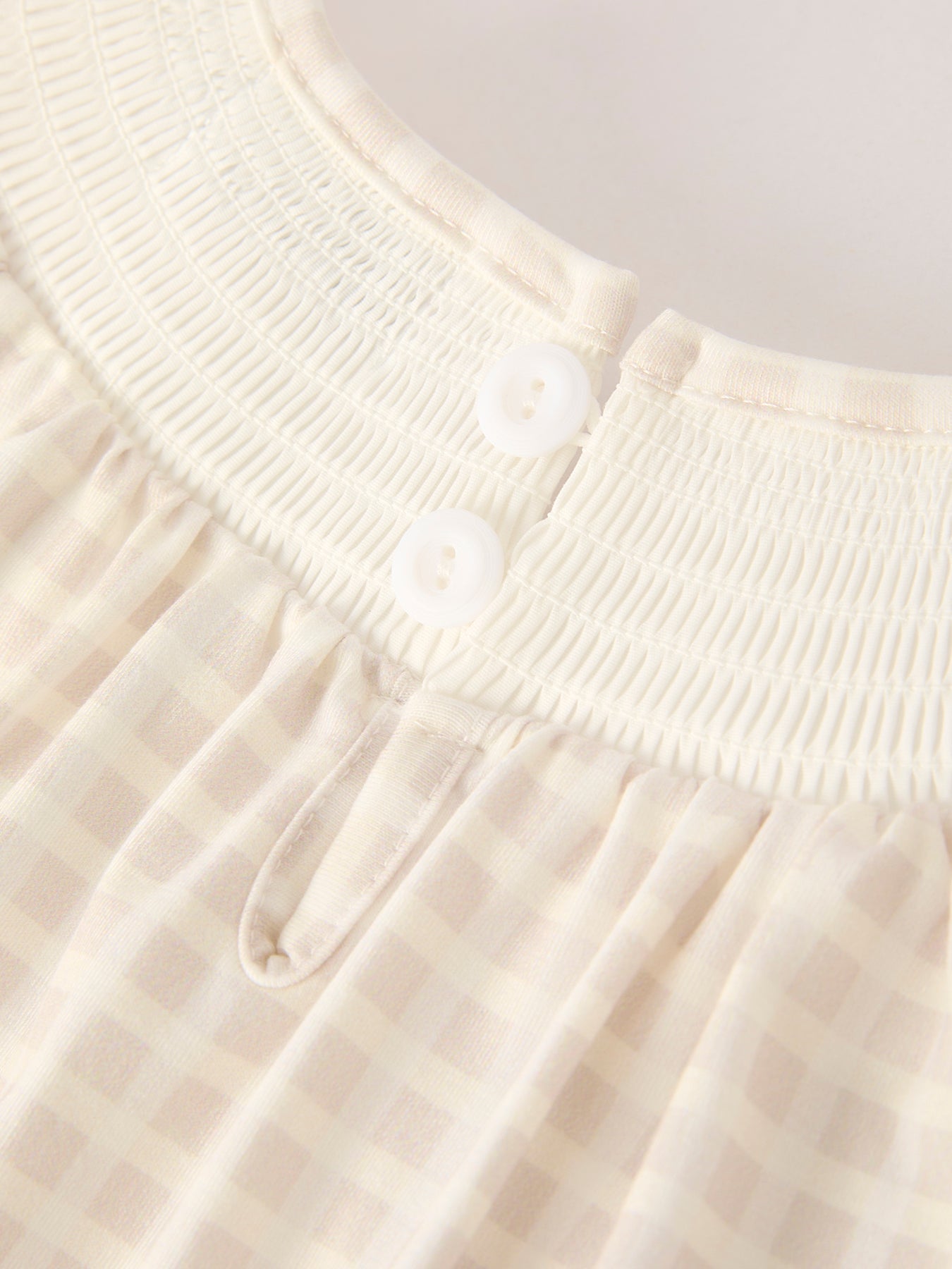 Fall Thanksgiving Apricot Plaid Turkey Embroidery Smocking Baby Girls Dress