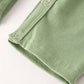 Fall Thanksgiving Chicken Smock Embroidered Green Boys Romper