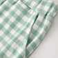 Fall Thanksgiving Turkey Smock Embroidered Green Plaid Boys 'Set
