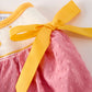 Fall Thanksgiving Turkey Leaf Embroidery Smocking Bow Girls Dress