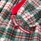 Christmas Embroidery Smocking Bow Plaid Girls Dress