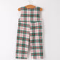 Christmas Jonjon Plaid Smocking Embroidered Boys Romper