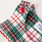 Christmas Jonjon Plaid Smocking Embroidered Boys Romper