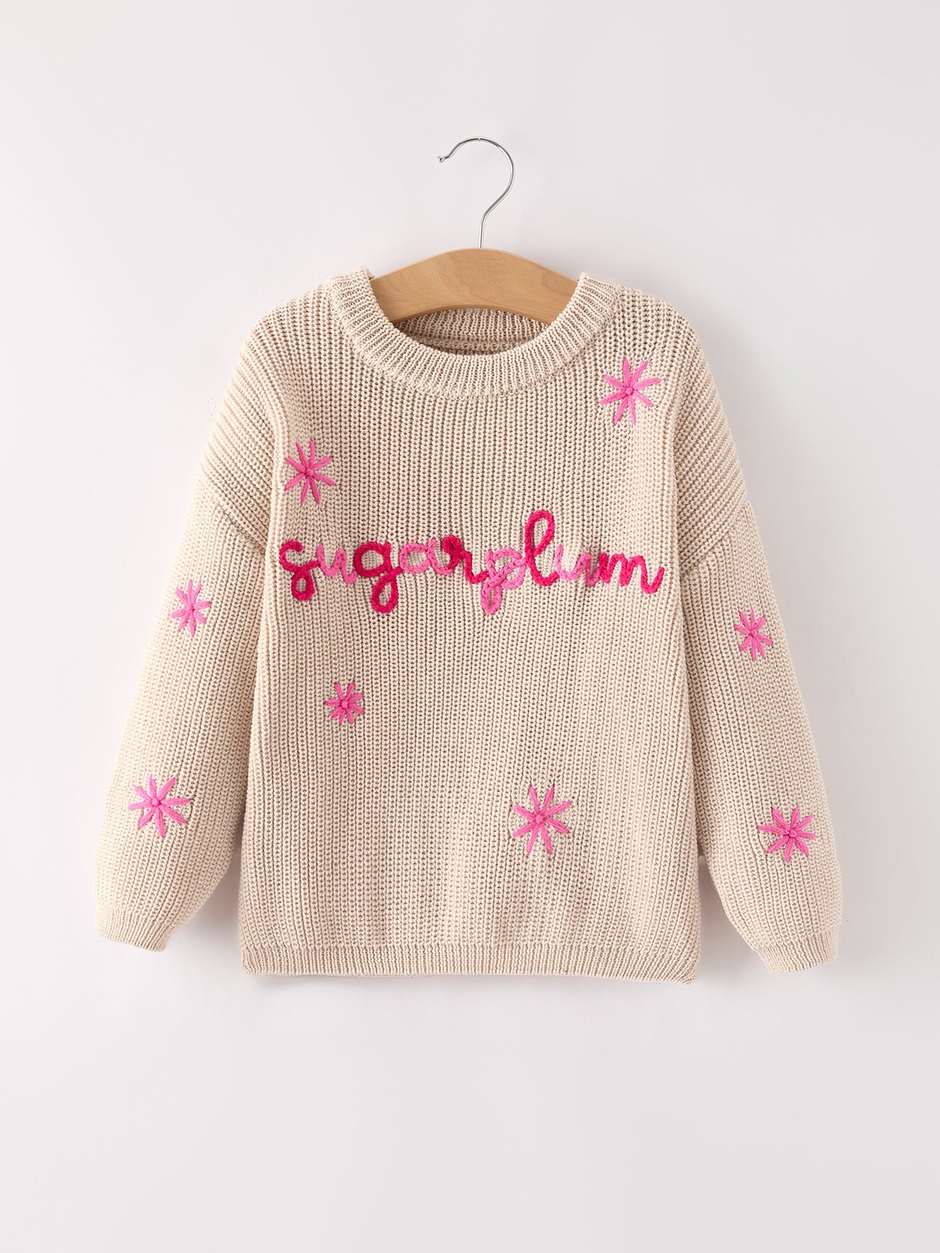 Girls Christmas Snowflake Winter Pullover Sweater