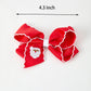Winter Christmas Santa Hair Clip 4.3inch