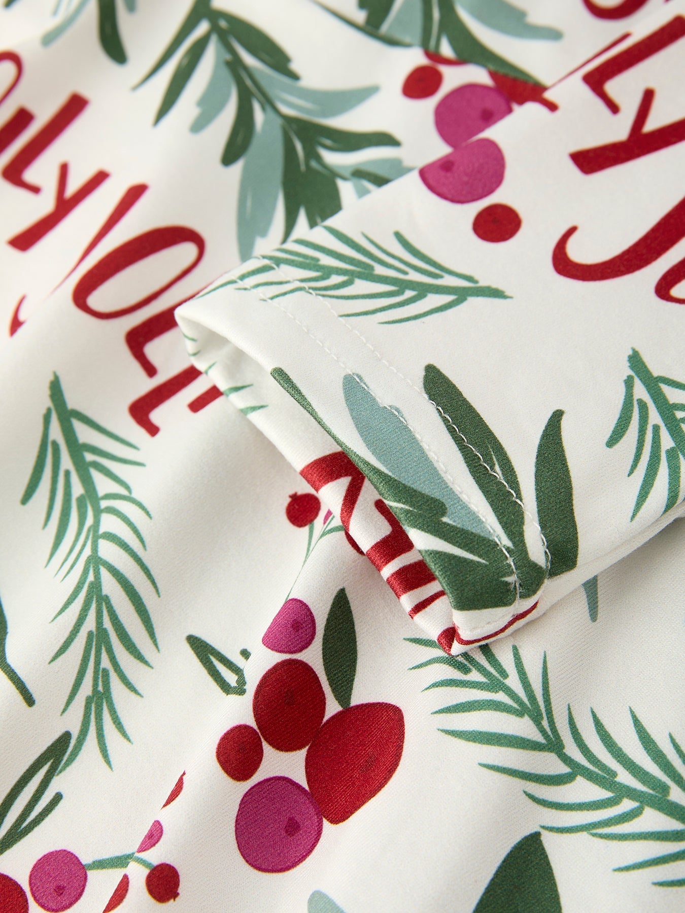 Christmas Joyful Holiday Magic: Holly and Red Berries Girls Dress