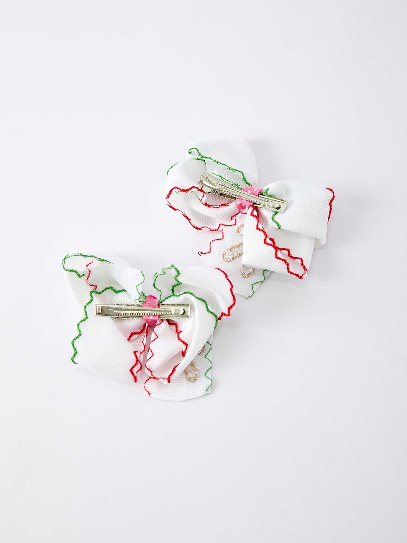 Christmas Gingerbread Man Hair Bows: Sweet Christmas Style（2PCS）