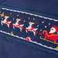 Christmas Holiday Celebration Boys Set: Navy with Santa Sleigh