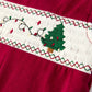 Christmas Tree Dog Smocking Embroidered Baby Boys Romper
