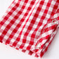 Christmas Smocking Embroidered Christmas Tree Plaid Plaid Baby Boy Romper