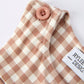 Christmas Vintage-Style Plaid Embroidered Gingerbread and Bows Boy Romper
