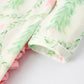 Christmas Tree Wreath Print Long Sleeve Zip Baby Girls Romper